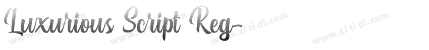 Luxurious Script Reg字体转换